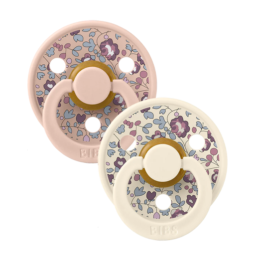 Bibs Liberty Round Pacifier 2pk - Eloise Blush Mix 6-18M