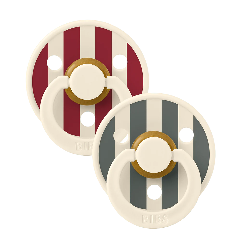 Bibs Studio Colour 2Pk Block - Ruby Pine Mix 6-18M