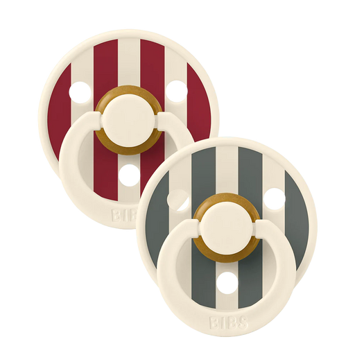 Bibs Studio Colour 2Pk Block - Ruby Pine Mix 0-6M