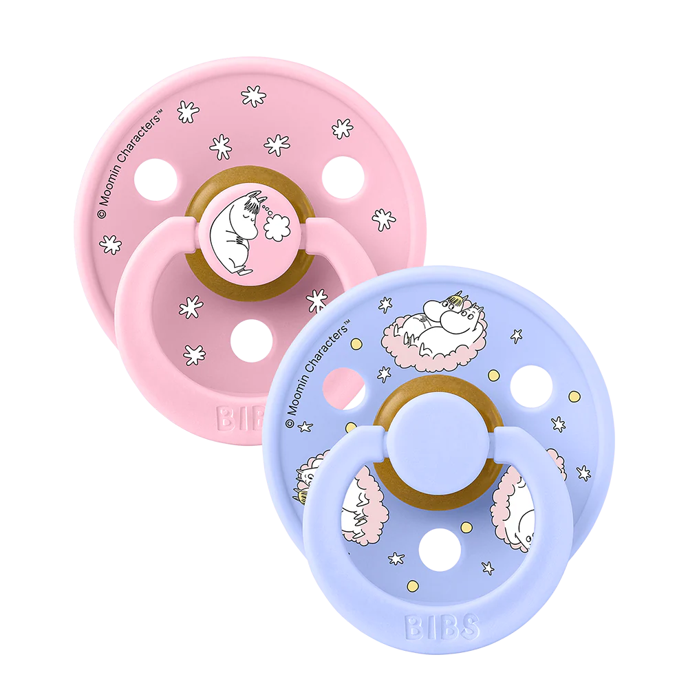 Bibs x Moomin Pacifier 2pk Dreaming - Baby Pink Mix