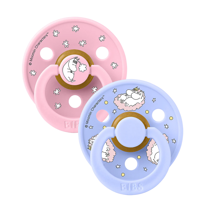 Bibs x Moomin Pacifier 2pk Dreaming - Baby Pink Mix