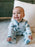 Zippy Jamz Footed Organic Cotton - Hedgehugs & Kisses Blue