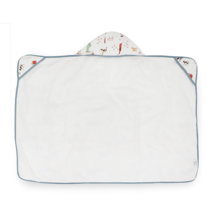 Little Unicorn Hooded Toddles Towel - Farmyard