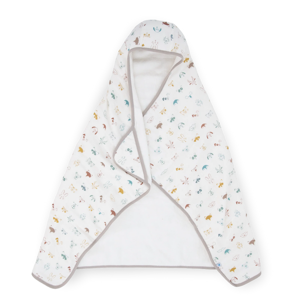 Little Unicorn Toddler Hooded Towel - Animal Crowd