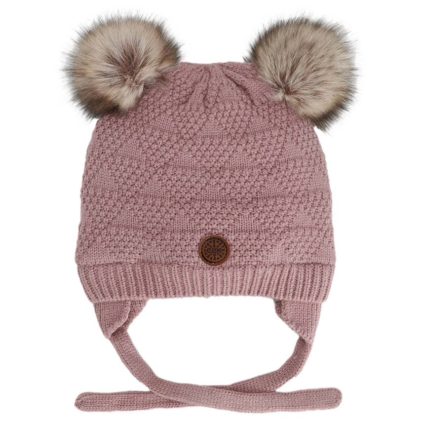 Calikids Winter Knit Soft Touch Hat - Rose Cendre