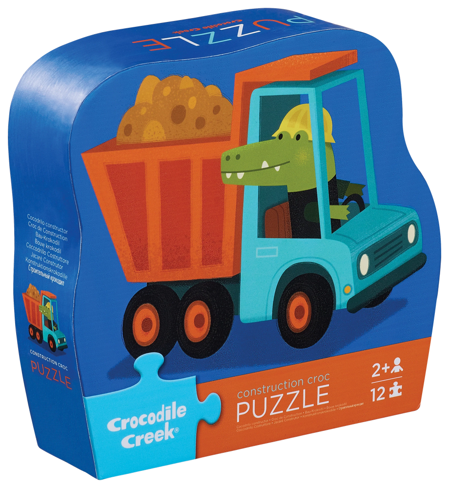 Crocodile Creek Mini Puzzle 12pcs - Construction Zone