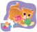 Crocodile Creek Mini Puzzle 12pcs - Cute Kitten