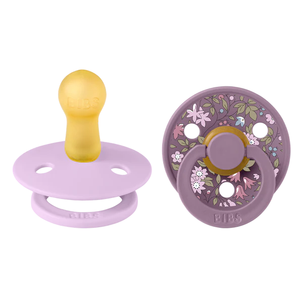 Bibs Liberty Pacifier 2pk - 6-18M Camomile Lawn Violet Sky 12012101