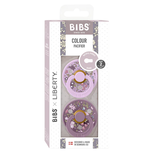 Bibs Liberty Pacifier 2pk - 6-18M Camomile Lawn Violet Sky 12012101