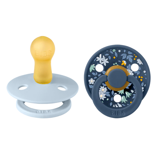 Bibs Liberty Pacifier 2pk - 6-18M Camomile Lawn Baby Blue 12012102