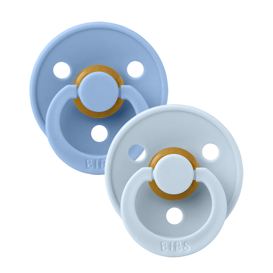 Bibs Pacifier Original 2pk - BabyBlue/SkyBlue 0-6M
