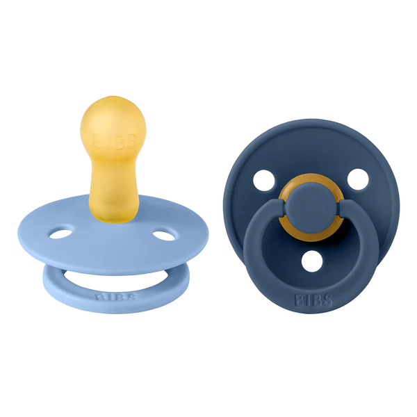 Bibs Pacifier Original 2pk - SteelBlue/SkyBlue 0-6M