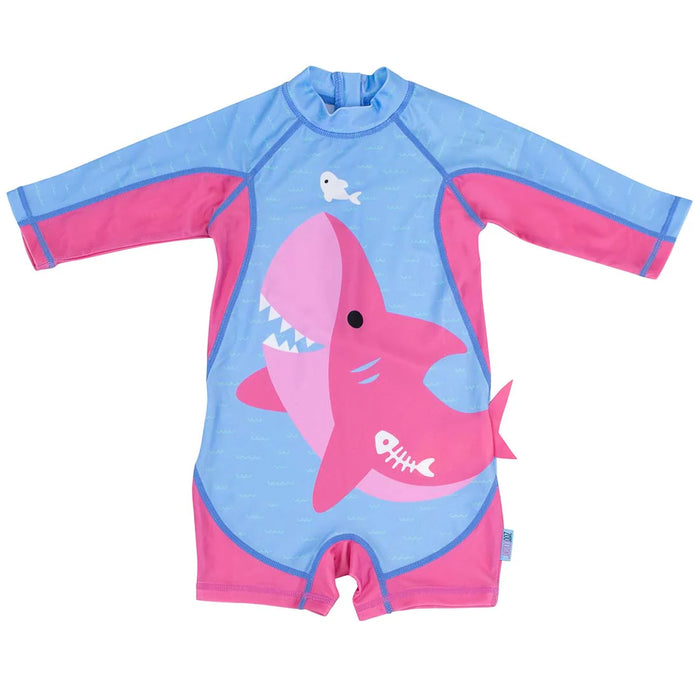 Zoocchini Swimming Suit 1pc - Pink Shark