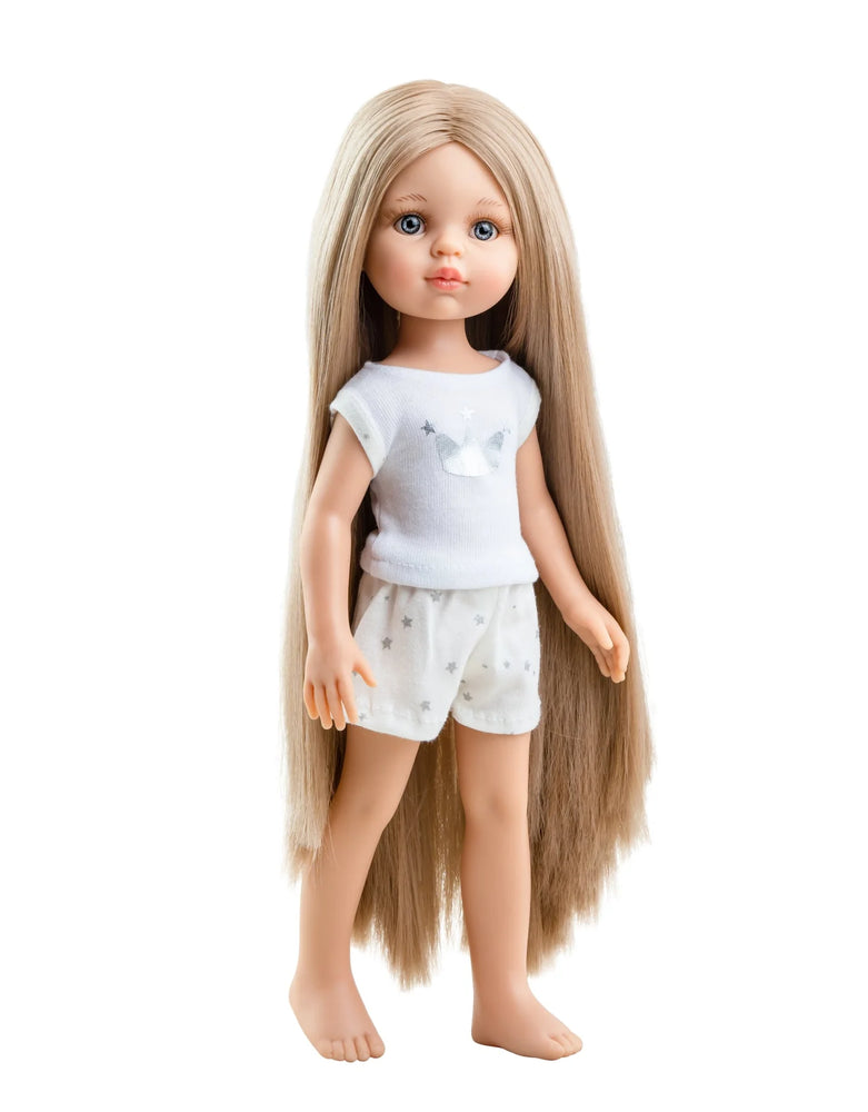 Paola Reina Las Amigas Doll in Pajamas - Carla Long Hair