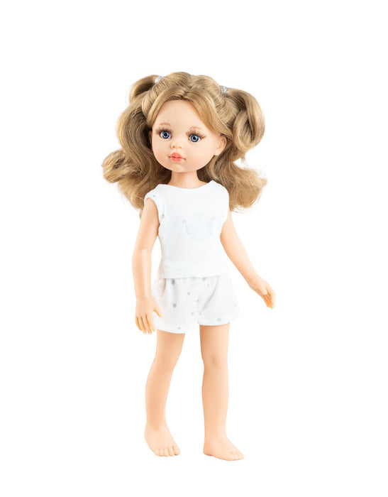 Paola Reina Las Amigas Doll in Pajamas - Carla Tied Hair