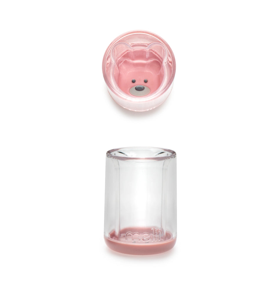 Melii Double Walled Bear Cup - Pink