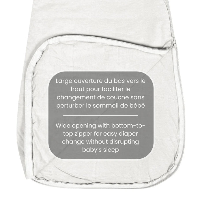 Perlim Solid Bamboo Sleep Bag 1.0T - Ivory