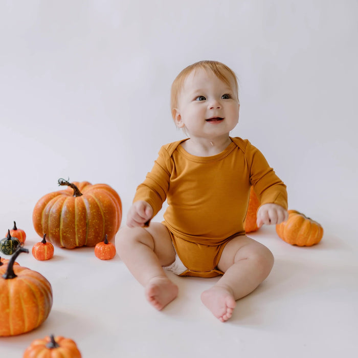 Belan.J Long Sleeve Onesie - Butternut