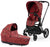 Cybex Priam4 - Matte Blk+Rosenrot Red Seat+Cot