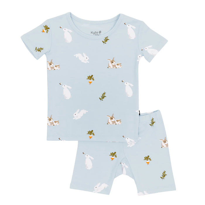 Kyte Baby Short Sleeve Pajamas - Ice Rabbit