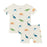 Kyte Baby Short Sleeve Pajamas - Ecru Roar