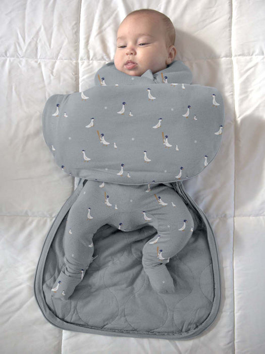 Gunamuna Swaddle Sleep Sack Duvet Bamboo 1.0T - Baseball Goose