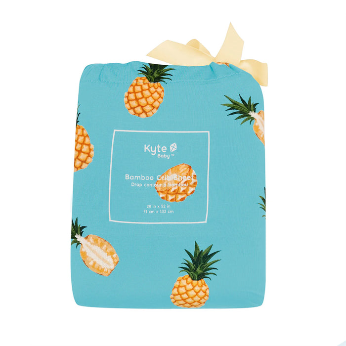 Kyte Baby Crib Sheet - Pineapple