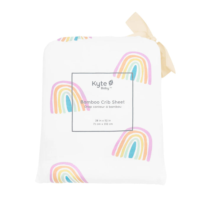 Kyte Baby Crib Sheet - Poi Rainbow