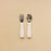 Minika Fork and Spoon Set - Shell