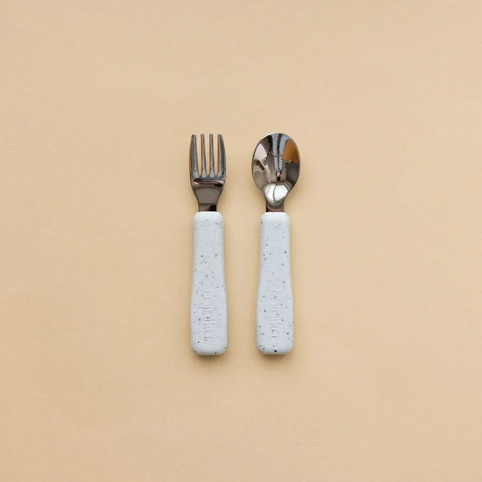 Minika Fork and Spoon Set - Ice