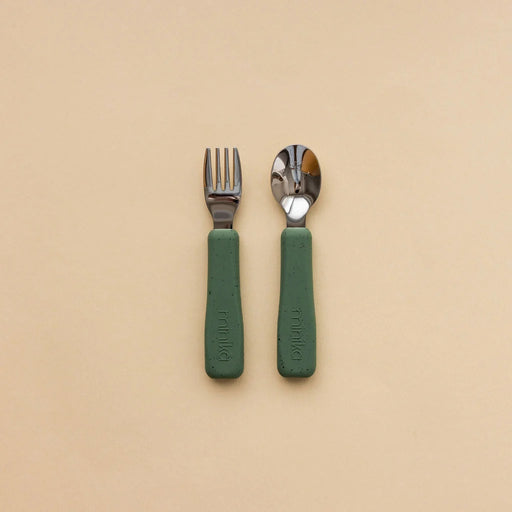 Minika Fork and Spoon Set - Leaf