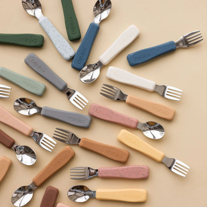Minika Fork and Spoon Set - Sage