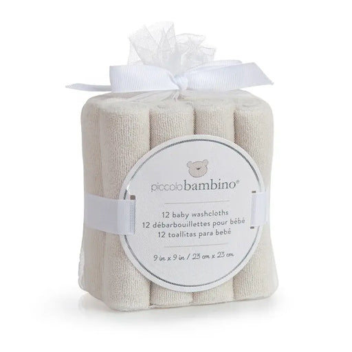 Piccolo Bambino Washcloth 12pk Beige