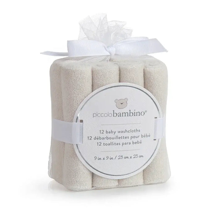 Piccolo Bambino Washcloth 12pk Beige