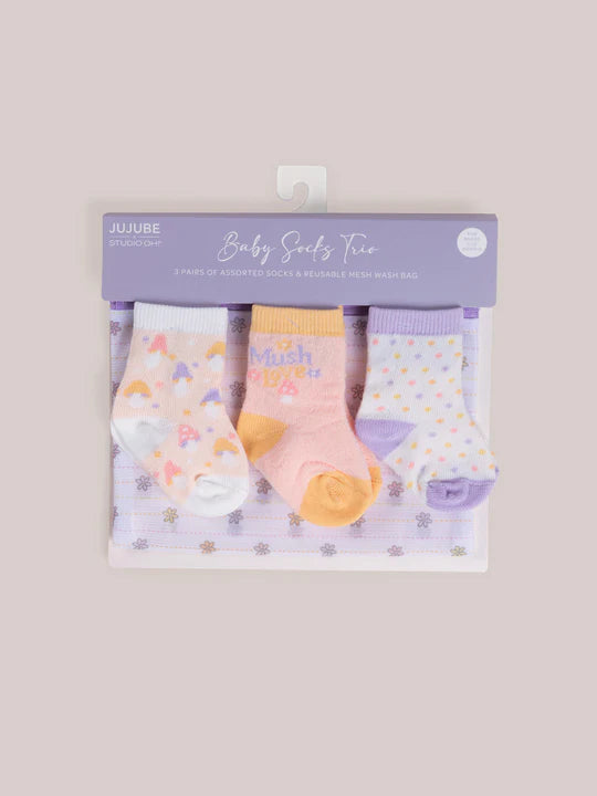 Ju-Ju-Be Socks 3pk - Mushy Love