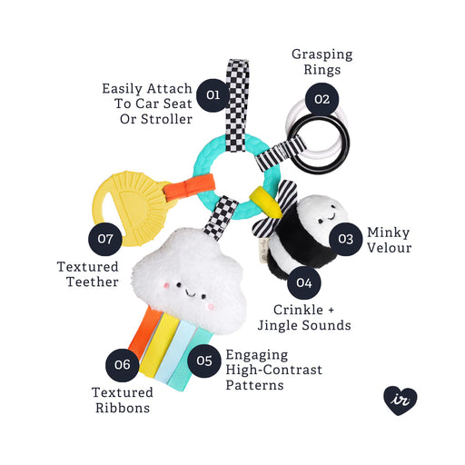 Itzy Ritzy Busy Ring - Bee