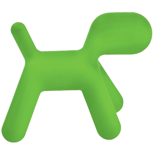  MAGIS DESIGN PUPPY ABSTRACT DOG - GREEN MEDIUM 1360C
