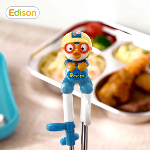 Edison Stainless 3D Chopsticks Right-Hand (moq12) Pororo