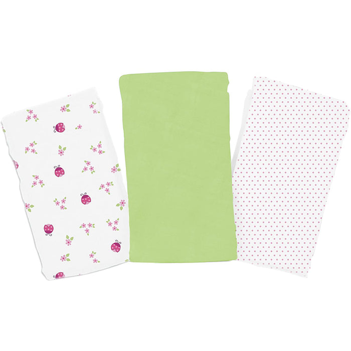 Summer Infant Swaddle Me Muslin Blanket Ladybug 3pk