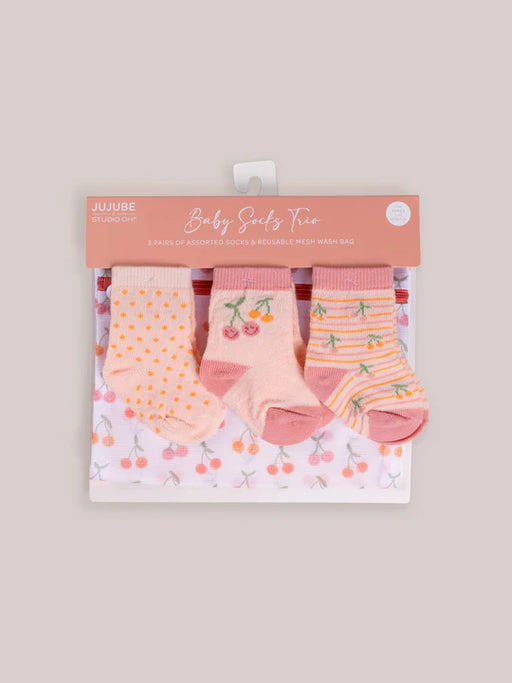 Ju-Ju-Be Socks 3pk - Cherry Cute