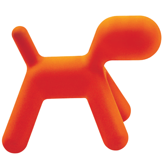 MAGIS DESIGN PUPPY ABSTRACT DOG ORANGE Small 1001C