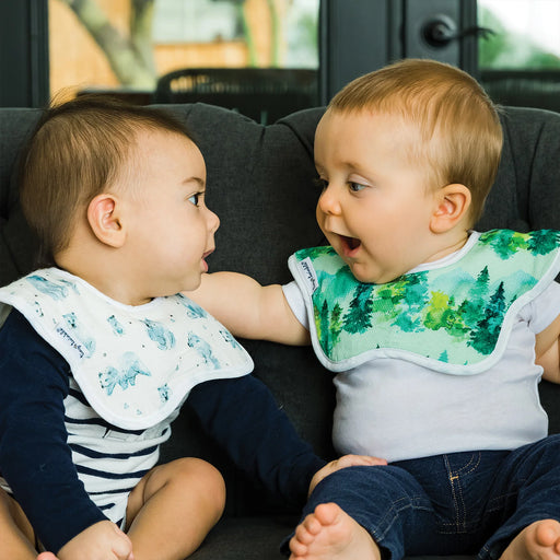 Tiny Twinkle Roundabout Bib 2pk - Forest