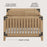 Child Craft Lucas 4-in-1 Crib - Nutmeg