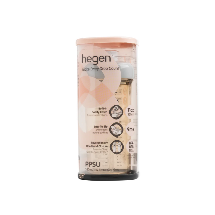 Hegen PCTO Straw Cup - Grey 330ml