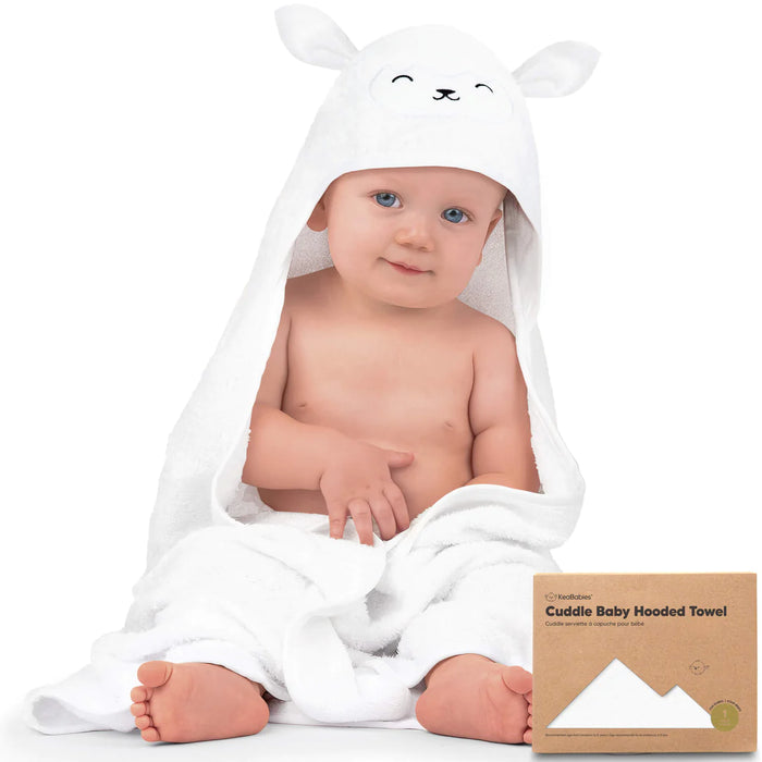 KeaBabies Hooded Towel - Lamb