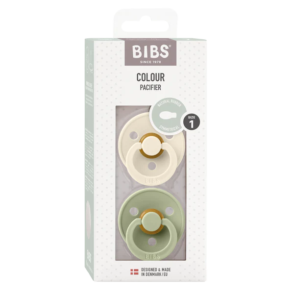 Bibs Pacifier Original 2pk - Ivory/Sage 18M+