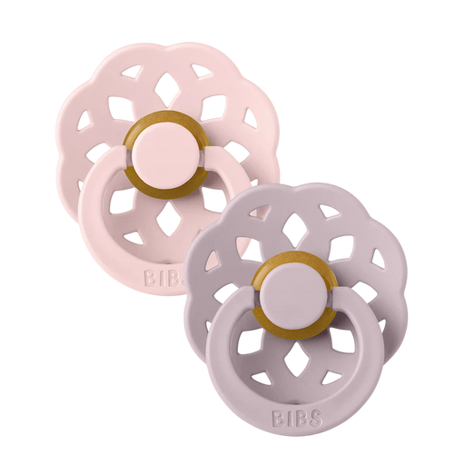 Bibs Boheme Pacifier 2pk - Blossom/Dusky Lilac 6-18M