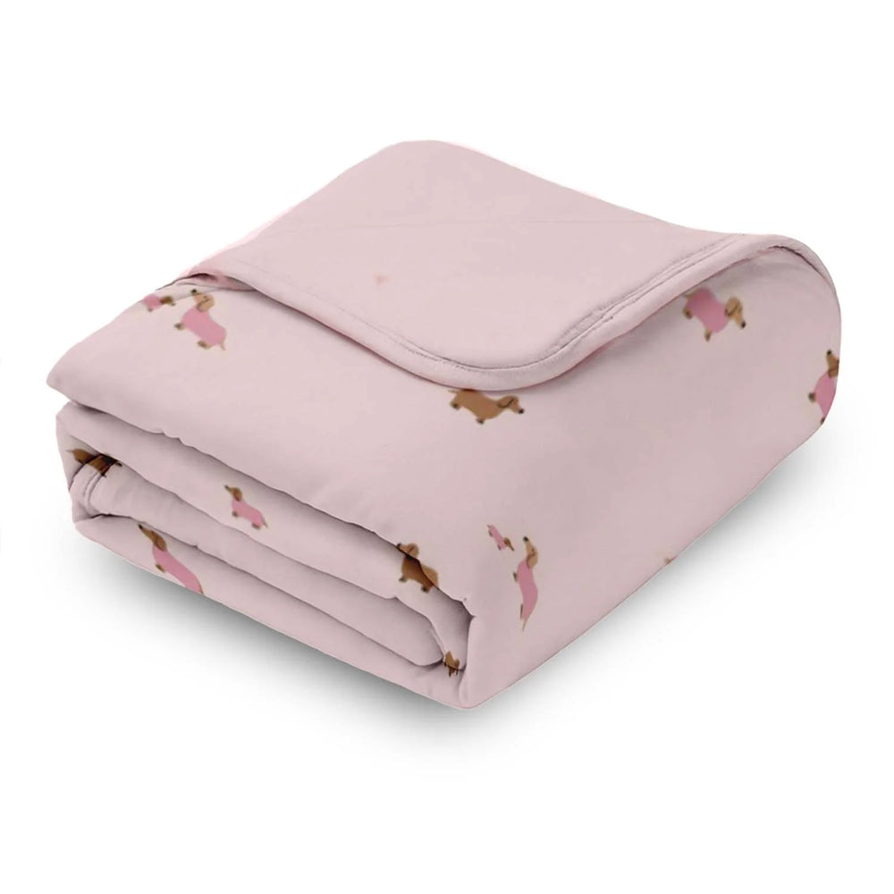 Gunamuna Toddler Cozy Cloud Comforter Baby Blanket 1.0T - Girl Dog