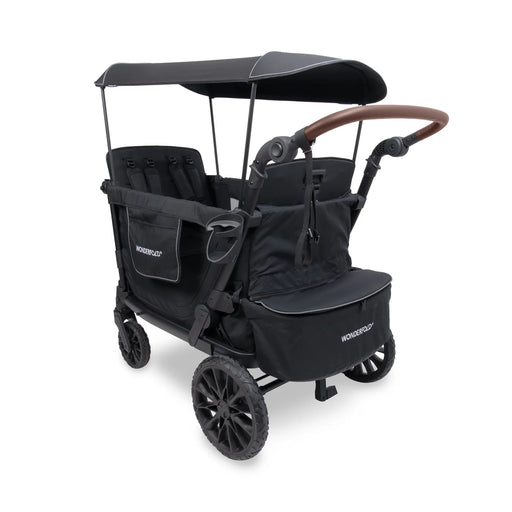 WonderFold L4 Quad Stroller Wagon - Black