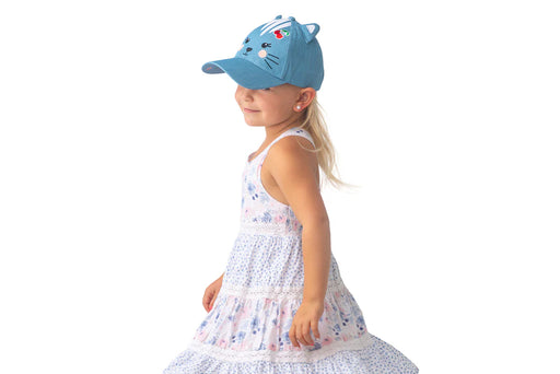 Flapjack Kids 3D Cap - Denim Cat 4-6y